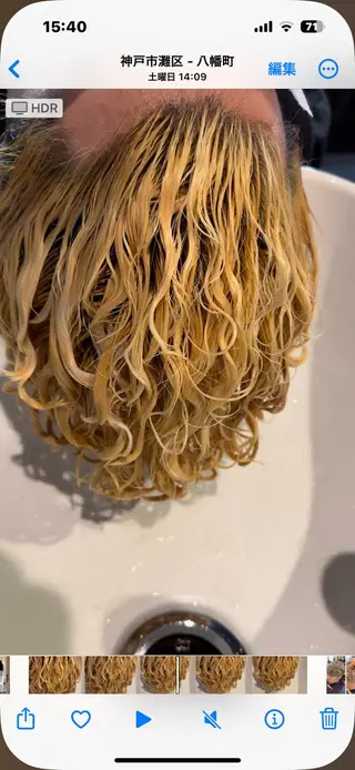 カラー パーマ メンズ 年間2000名担当◎ パーマ職人/仲原佑樹のヘアスタイル