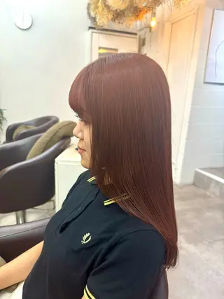 セミロング LENA/原宿/ブリ ーチなしWカラー🌼のヘアスタイル