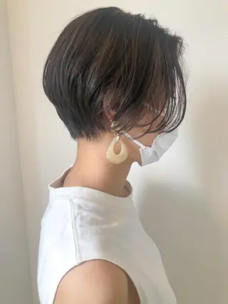 ショート 🩰オリーブ/ ベージュ松本咲花🩰のヘアスタイル