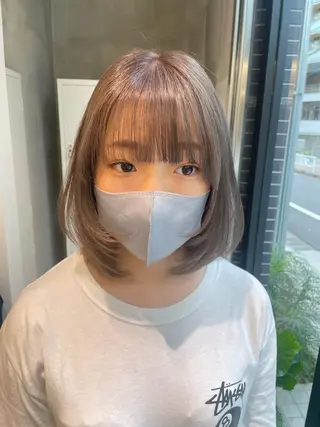 セミロング 銀座／レイヤーカット 🤍内野すみれのヘアスタイル