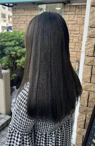 ロング 岩崎 秀之のヘアスタイル