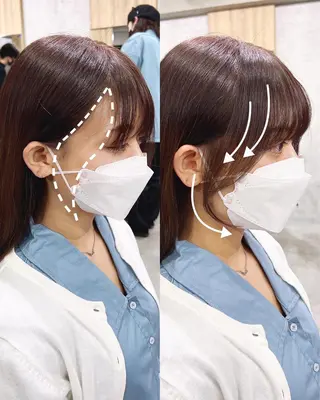 ロング カラー 韓国レイヤー/ 顔周り💕田中将吾のヘアスタイル