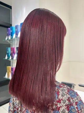 セミロング カラー にった みずきのヘアスタイル