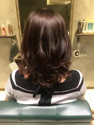 ミディアム 松村 崇弘のヘアスタイル