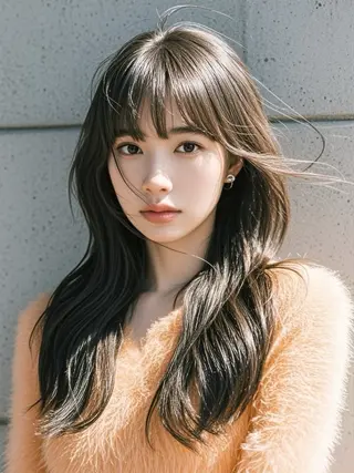 ロング ウルフカット 811 大阪梅田 ウルフのヘアスタイル