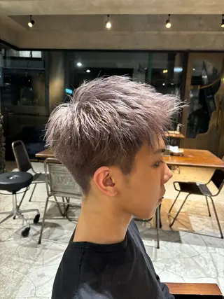 ショート カラー ヘアアレンジ メンズ 派手髪/ハイトーン RIN🩵ྀིのヘアスタイル