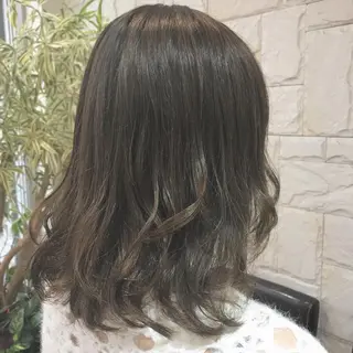 ミディアム カラー 🥛洒落髪小顔cut なら龍崎🥛のヘアスタイル