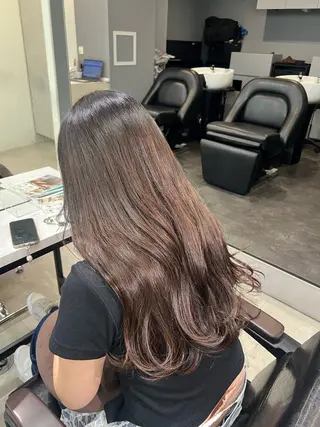 ロング kei/透明感カラー /縮毛矯正/メンズのヘアスタイル