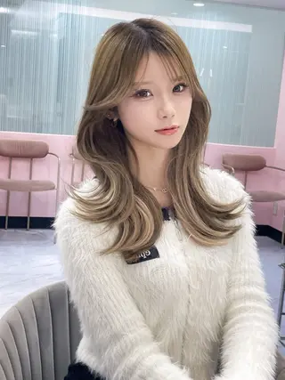 ロング カラー 韓国ヘア/髪質改善 TAKAHIROのヘアスタイル