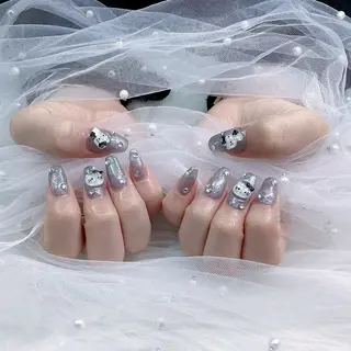 ネイル パーツ全部¥110 サロンミミのネイルデザイン