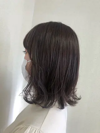ミディアム 大久保 真希のヘアスタイル