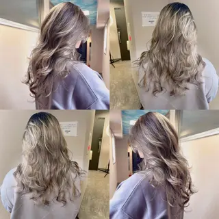 ロング カラー 松井那津子 /ハイライトブリーチのヘアスタイル