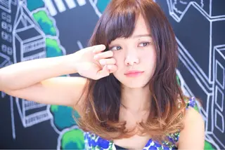 ミディアム セミロング Re:ta Hair 飯田淳平のヘアスタイル