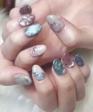 ネイル nail poppo フィルイン推奨🕊️のネイルデザイン
