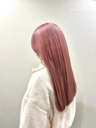 ロング カラー ヘアメイク アン/ ブリーチカラーのヘアスタイル