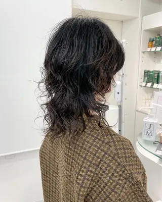 ロング パーマ 【レイヤーカット】 キサヌキミワのヘアスタイル