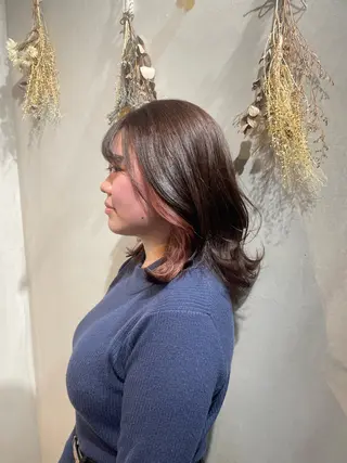 ミディアム カラー Canon/ インナーカラー/四条のヘアスタイル