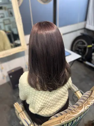 ミディアム カラー Mariana雛/ 西大分/ハイライトのヘアスタイル