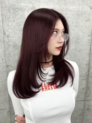 カラー NI表参道所属・Kana/韓国ヘア /暖色カラー🍒のヘアスタイル