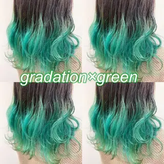 ミディアム カラー 横浜🍒ルーツカラー エクステ／RIEのヘアスタイル