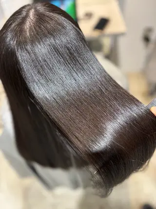 パーマ 艶髪酸性ストレート /髪質改善/寺田警二のヘアスタイル