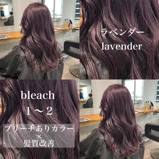 ロング カラー ️💕淡いハイトーン 💕︎︎ひかるのヘアスタイル