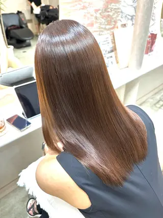 ミディアム 【代表】 高瀬慎也/縮毛矯正のヘアスタイル