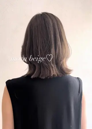 ミディアム カラー nakahara madokaのヘアスタイル