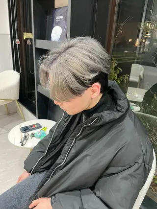 カラー メンズ 長尾 康生のヘアスタイル