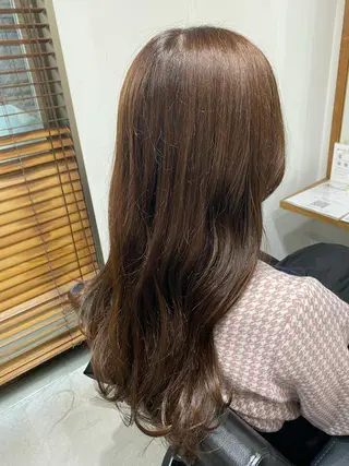 セミロング カラー 銀座⚜️【脱白髪染め 美髪矯正】トグチのヘアスタイル