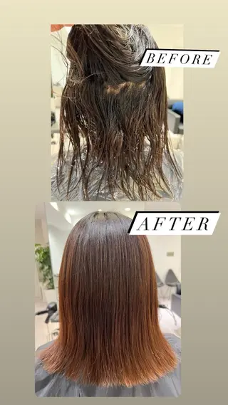 ミディアム ショートボブ/ 無料カット/荒砂のヘアスタイル