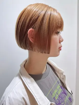 ショート モリオフロムロンドン原宿本店所属・ショート/ボブ/ハイ トーン/Nanahaのヘアスタイル