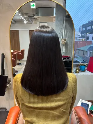 セミロング SHEER.Ginza所属・♡髪質改善ストレート 清水歩美♡のヘアスタイル