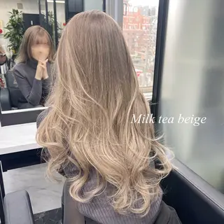 ロング カラー シールエクステ特化 ハイトーン、NANAのヘアスタイル