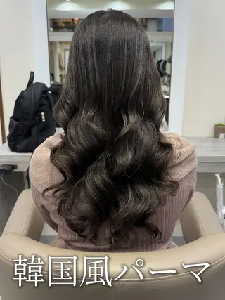 ロング パーマ 韓国風パーマ/ヘア セット/店長みづきのヘアスタイル