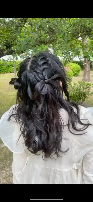 ヘアアレンジ 🍑透明感艶カラー 🍑/momoのヘアスタイル