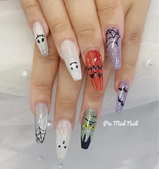 ネイル momo 長さだしのネイルデザイン