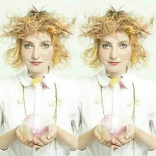 カラー ミディアム パーマ 藤森 希美のヘアスタイル