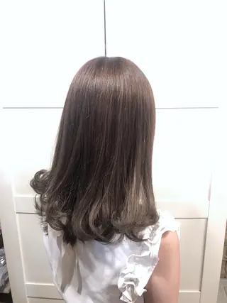 セミロング カラー ish by fan .代表✂️木谷宏夢のヘアスタイル