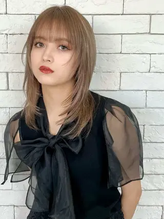 セミロング mai/天神美容室 【レディースカット】のヘアスタイル