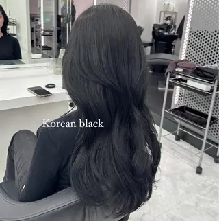 ロング カラー パーマ ヘアアレンジ メンズ キッズ ♥️韓国ヘア レイヤー♥️ゆりのヘアスタイル