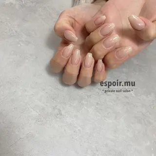 ロング ネイル espoir. muのネイルデザイン