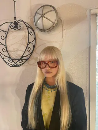 ロング カラー ケアパーマ/ケアブリ ーチdaisukeのヘアスタイル