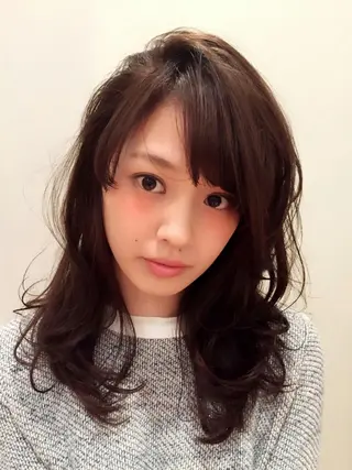 ミディアム セミロング カラー REKO  kitaooji所属・松岡 巨樹のその他イメージ