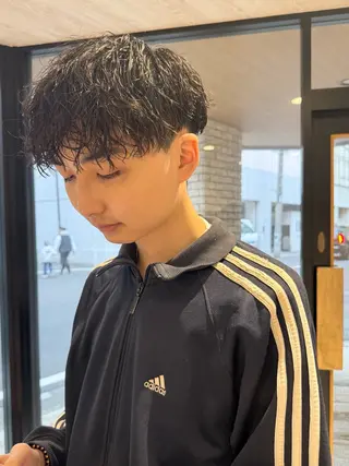 ショート パーマ メンズ フェザー/ニュアンス パーマ/ryutoのヘアスタイル