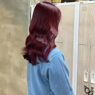 セミロング 茜璃/ブリーチカラー /レイヤーカットのヘアスタイル