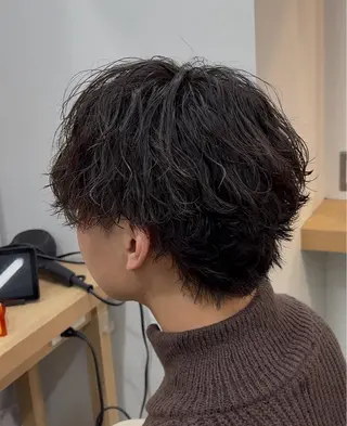 パーマ メンズ アキラ/渋谷/ パーマ/縮毛のヘアスタイル