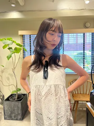 ロング カラー 🦮shiori アイドルオタク🦮のヘアスタイル