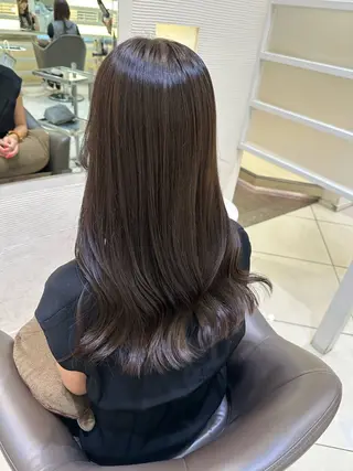 ロング カラー ヘアアレンジ タイトボブ個性派カラ ーAKANEのヘアスタイル