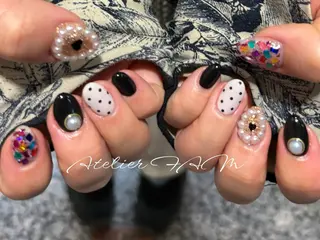 ショート nail&eyelashsalon atelier fam上本町店所属・アトリエ FAMのネイルデザイン